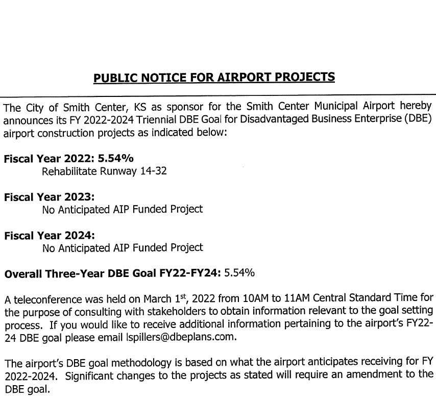 Airport Notice
